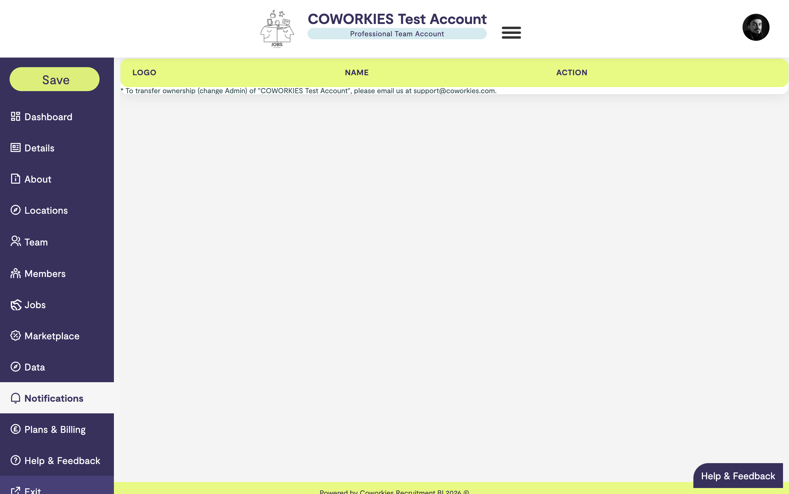 Help and Feedback Section Help & Feedback